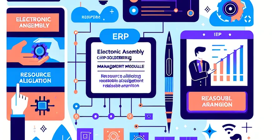 电子组装 ERP 芯片焊接管理模块资源分配合理安排法